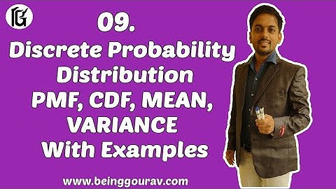 Discrete Probability Distribution  | PMF,CDF , MEAN, VARIANCE | with Examples