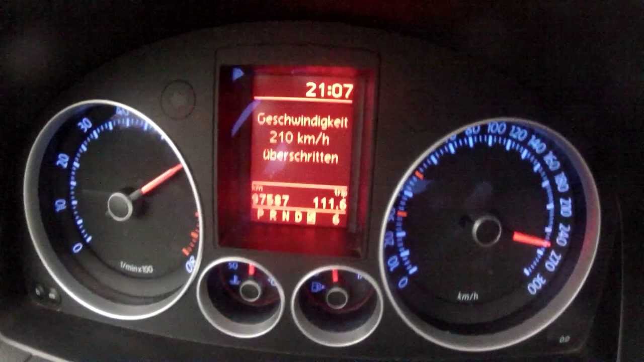 VW Golf 5 GTI Edition 30 sound acceleration 0-100 EDI test 