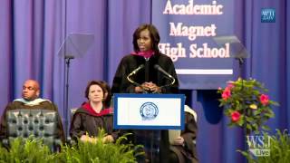 Michelle Obama Addresses High School Graduates