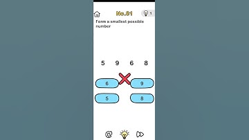 IQ.BRAINOUT 🧠🤯 LV.81 From a smallest possible number #shorts #youtubeshorts