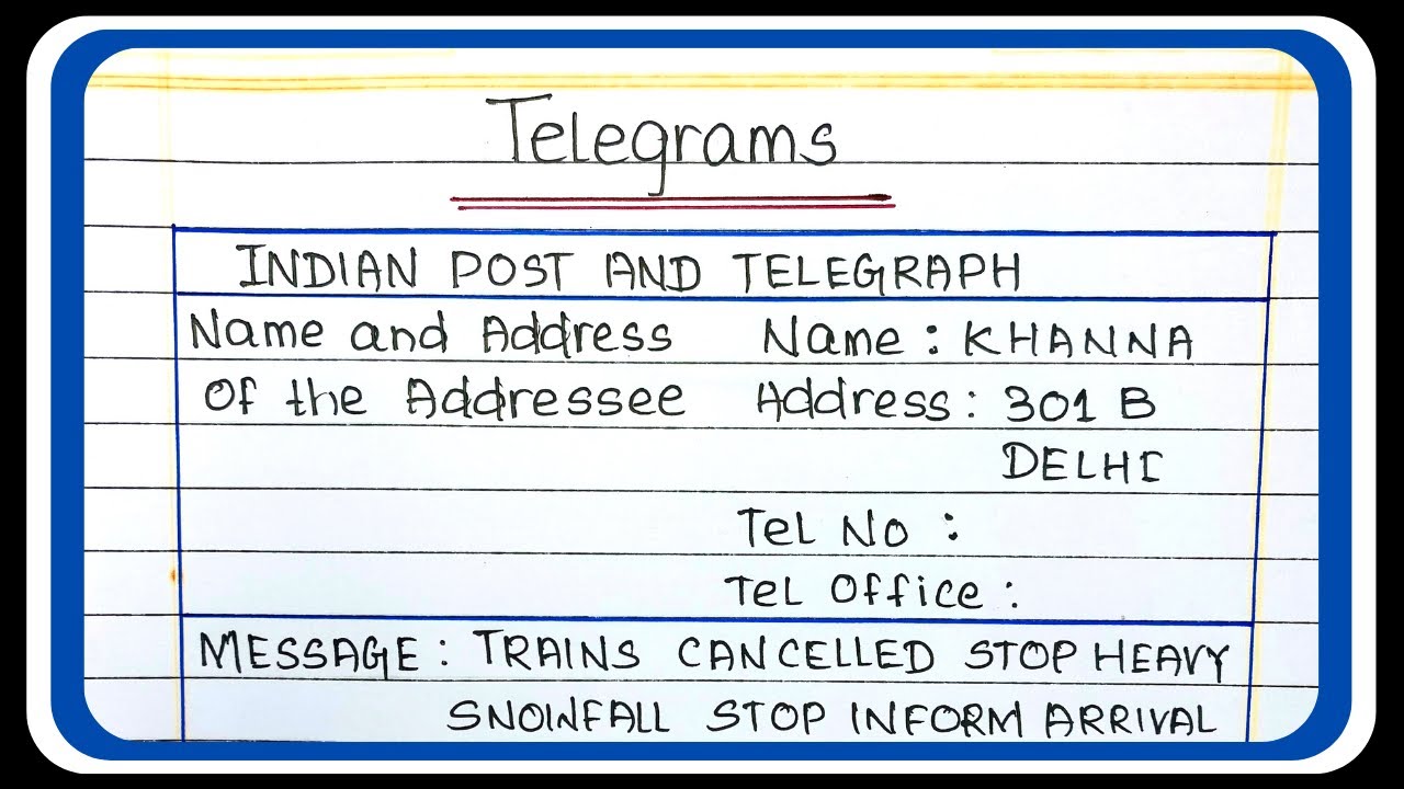 essay about telegram