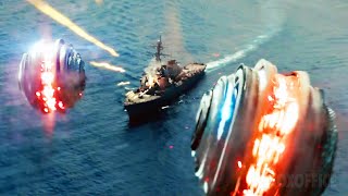 Las bolas de la muerte vs. Buques de guerra | Battleship | Clip en Español