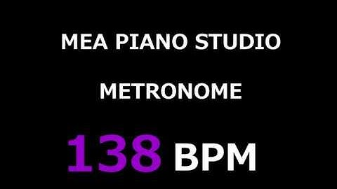 MEA Piano Studio Web Metronome 138 bpm