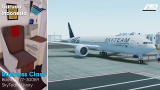 ROBLOX | Garuda Indonesia | Business Class | Boeing 777-300ER SkyTeam Livery