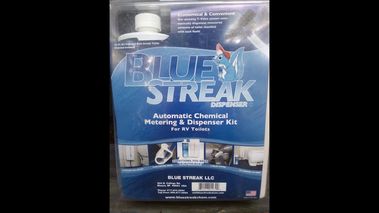 BLUE STREAK AUTOMATIC TOILET CHEMICAL DISPENSER PRODUCT REVIEW. YouTube