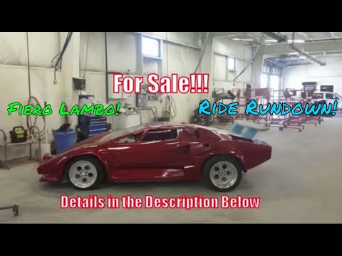 fiero-lamborghini-for-sale-v8-kit-car-lambo-replica-custom-review