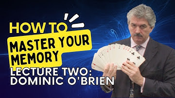 MASTERING YOUR MEMORY: Guest lecture from 8 time world memory champion Dominic O