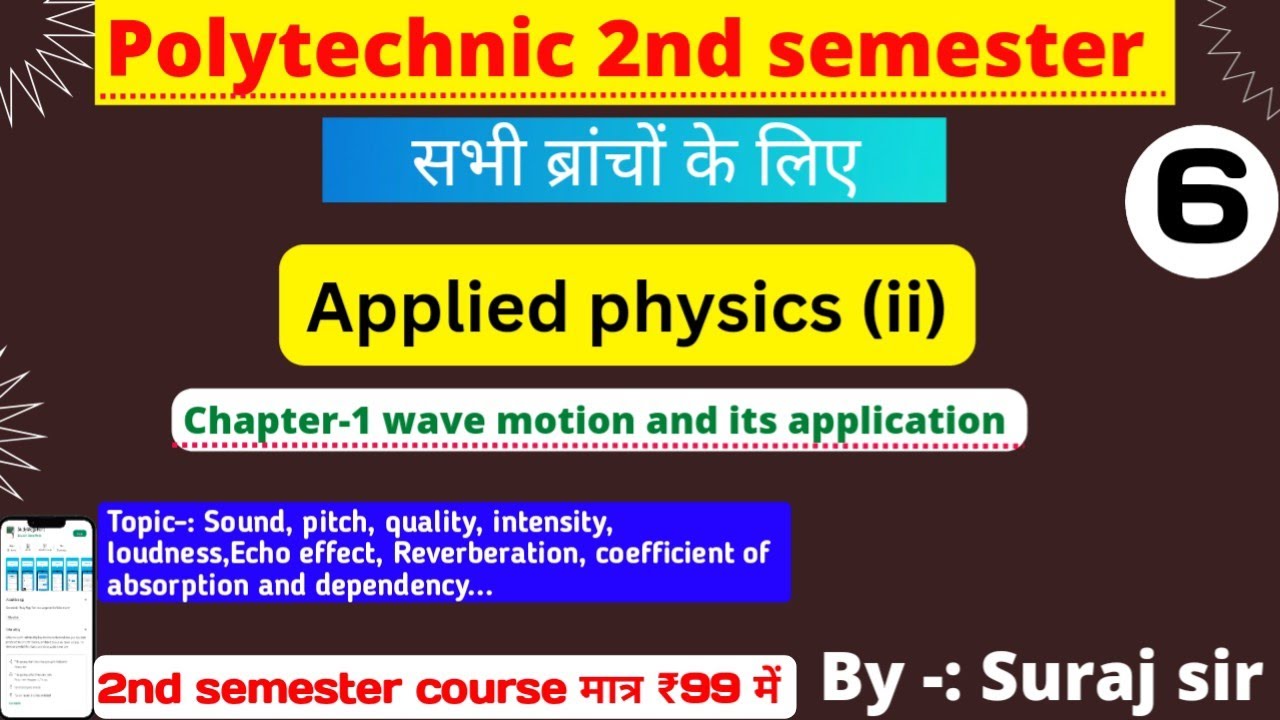 Applied Physics 2 wave Motion And Its Application sound Pitch applied-physics-2-wave-motion-and-its-application-sound-pitch