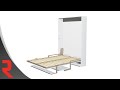 How to  stella vertical opening mechanism with desk and shelf for queen size