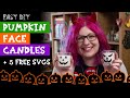 Make Cute Pumpkin Candles with a Cricut + 5 Free Pumpkin Face SVGs