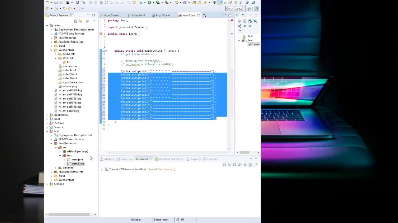java program 2 print a face YouTube