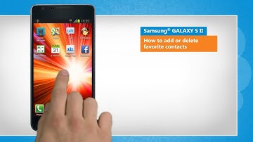 How to Add or Delete Favorite Contacts on Samsung® GALAXY S II