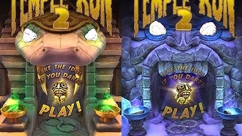 Temple Run 2 Blazing Sands VS Frozen Shadows iPad Gameplay for Children HD #16