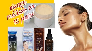 compositions crème visage  teint métisse ( en 15 jours seulement)