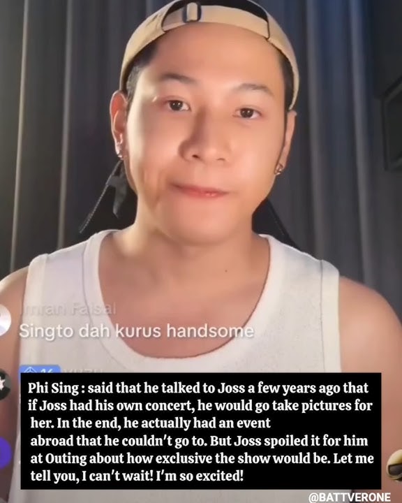 singto talking about a jossgawin concert.🌠🥰#kristsingto#singto#jossgawin02#josswayar#jossgawinfancon