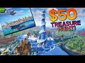 EPIC 50 BIOME SURVIVAL WORLD WITH $50 TREASURE HUNT!