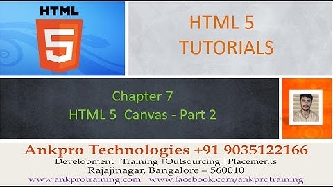 HTML 5 - Chapter 8 - HTML 5 Graphics - Canvas part 2-  Draw straight line and circle