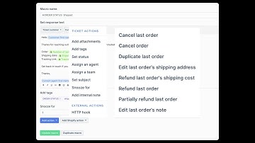 Macro Variables and Actions