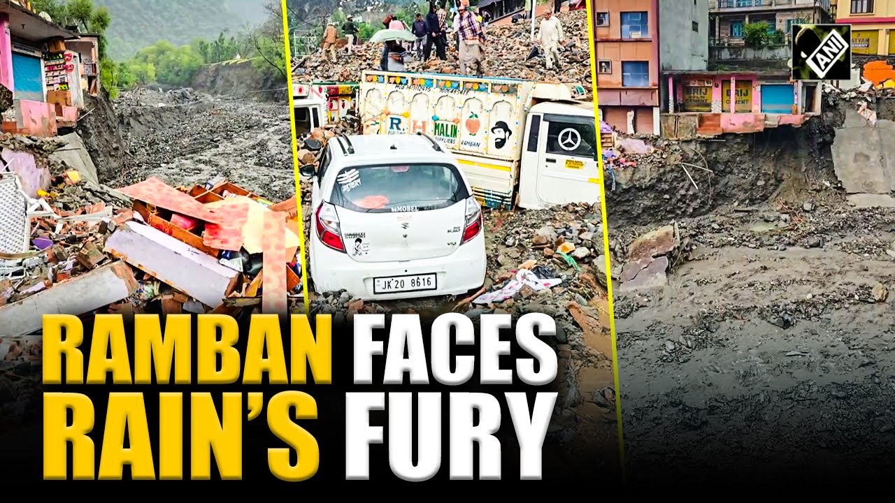 J&K: Heavy rains trigger landslides in Ramban, several vehicles and ...