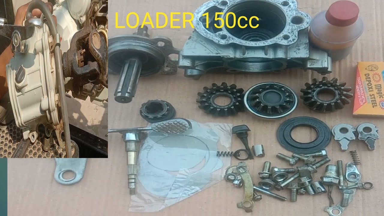 How To assemble gearbox LOADER RASHAK 150cc and install back gear