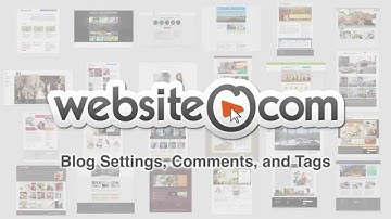 Website.com: Blog Settings, Comments and Tags