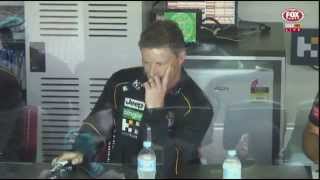 Richmond coach Damien Hardwick mic'd up in the coaches box