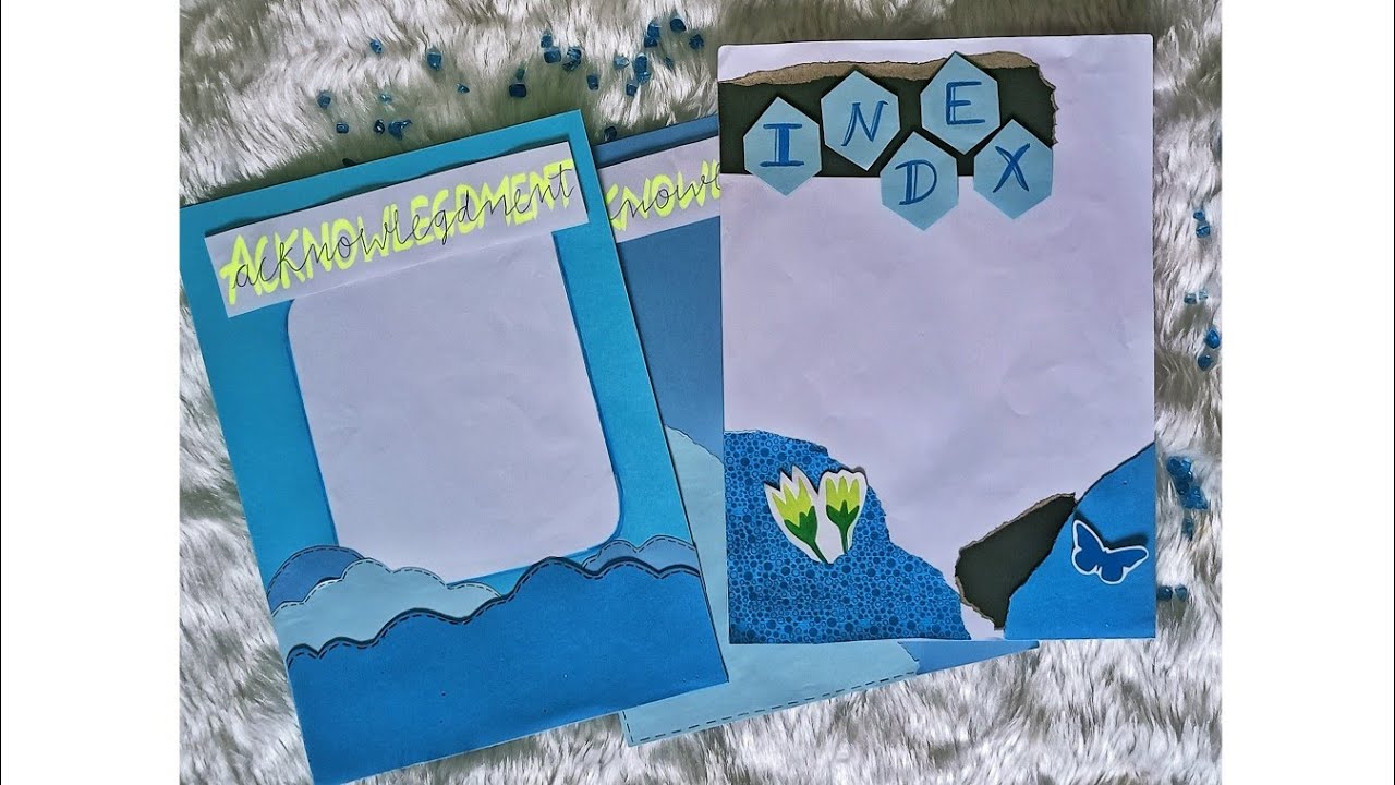 How to make acknowledgement page ideas ?? 🌼 - YouTube