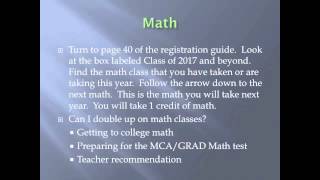 Registration Video Class of 2017