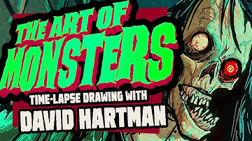 THE ART OF MONSTERS  - ALLEY FREAK - time-lapse monster drawing in procreate