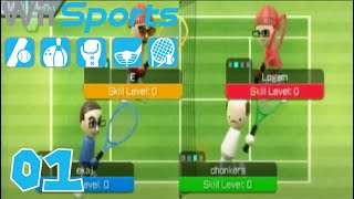 Wii Sports Part 1 - Tennis (4-Player) *READ DESCRIPTION*