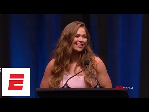 Ronda Rousey’s speech headlines 2018 UFC Hall of Fame ceremony | ESPN