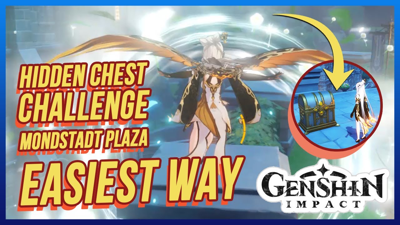 How to get the hidden Luxurious Chest in Mondstadt Plaza hidden