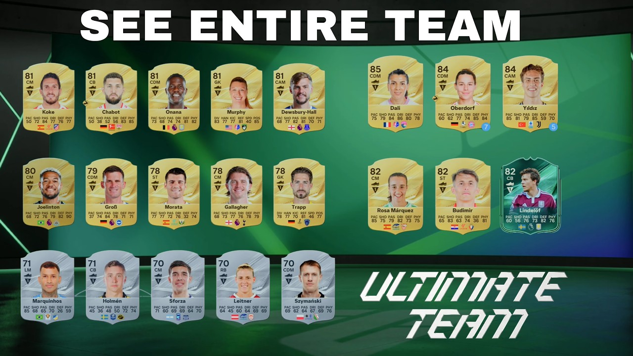 How To See Entire Team In FC 27 Ultimate Team - YouTube