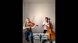 Mozart - 12 EASY DUETS for violin & cello. II. MINUETTO & TRIO (D-M)