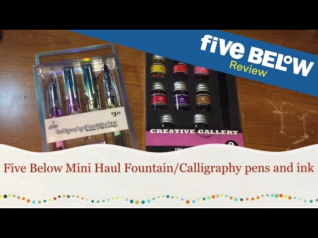 Calligraphy & Lettering Pens Set 12-Piece, Five Below