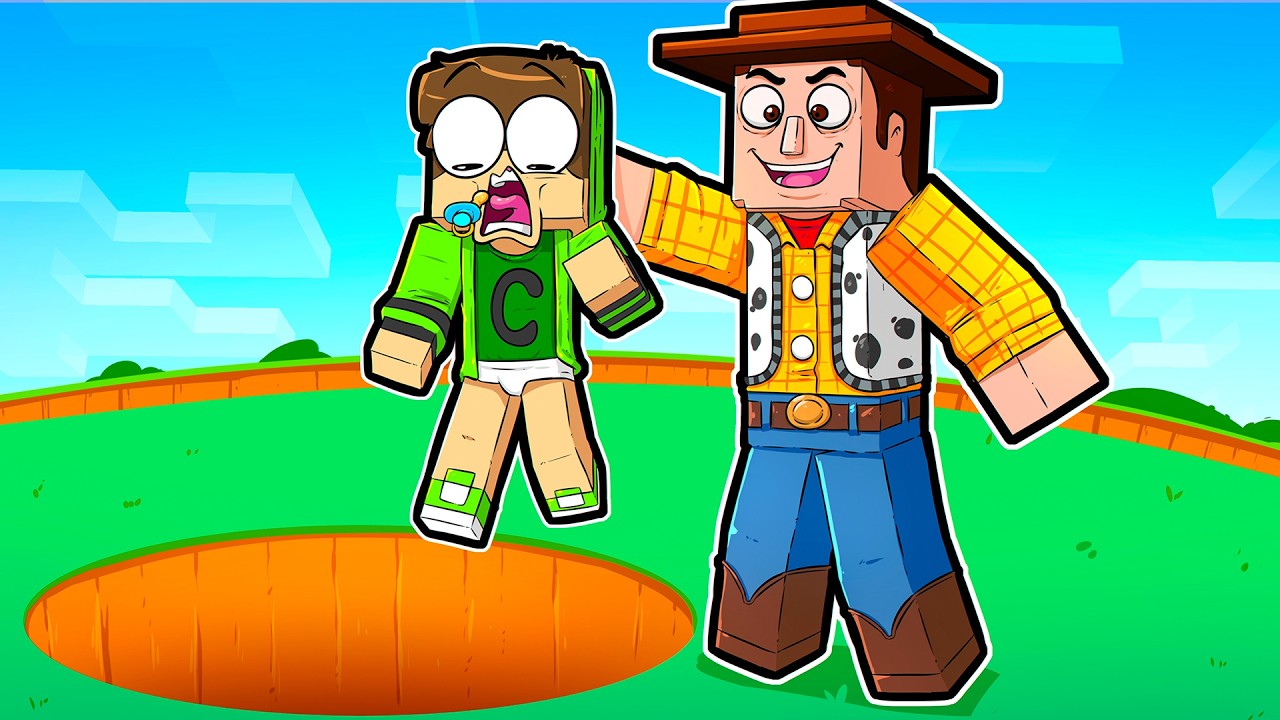 24 HORAS Enganando BEBÊ como BRINQUEDO no Minecraft!