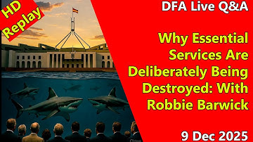 DFA Live Q&A HD Replay: Why Essential Services Are Deliberately Being Destroyed: With Robbie Barwick
