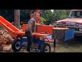 WOW! THIS  LOG SPLITTER IS CRAZY' EASTONMADE! AXIS.
