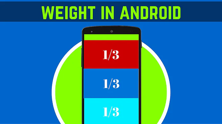 19. HOW TO USE THE WEIGHT ATTRIBUTE IN ANDROID | ANDROID APP DEVELOPMENT
