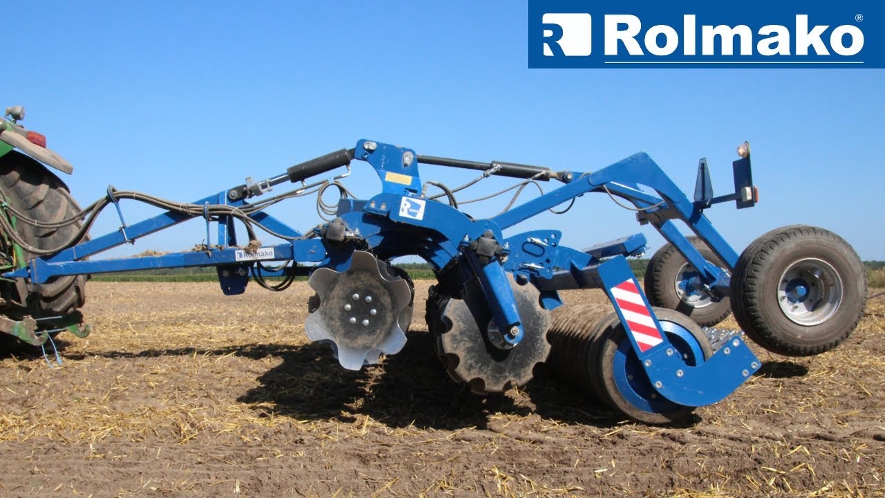 Универсальная борона для предпосевной и стерневой обработки, компактная дисковая борона Rolmako U693