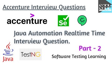 Accenture Automation Testing Interview Questions | Java Automation Interview Q&A (Part-2)