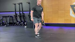 Alternating Hand Suitcase Reverse Lunges