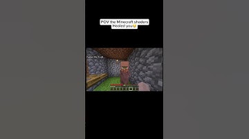 Pov the Minecraft shaders healed you 🥲#minecraft