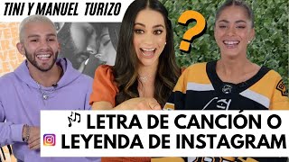 Tini y Manuel Turizo Juegan 'Instagram o Canción' Adivinando entre Selena Gomez, Belinda y Más!