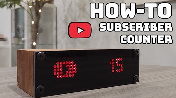 How to BUILD your own YOUTUBE SUBSCRIBER counter - Under $20