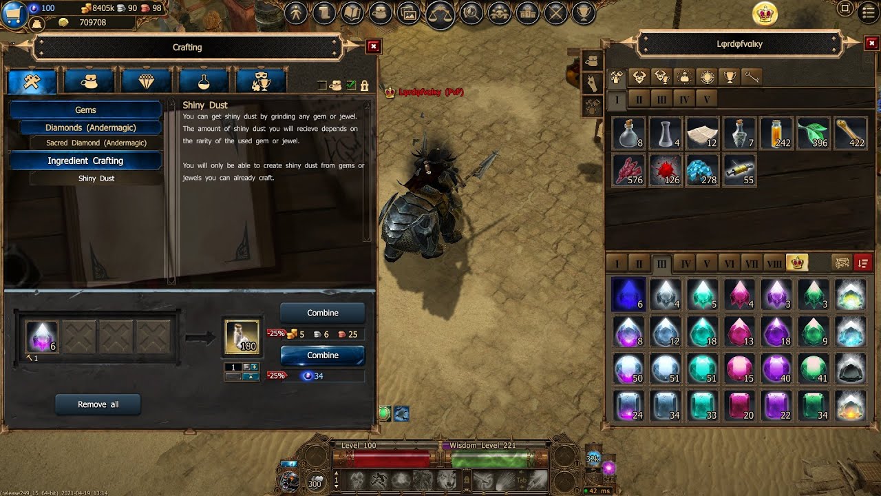 Drakensang Online 167k Shiny Dust, Upgrading Gems * Ranger 4 YouTube