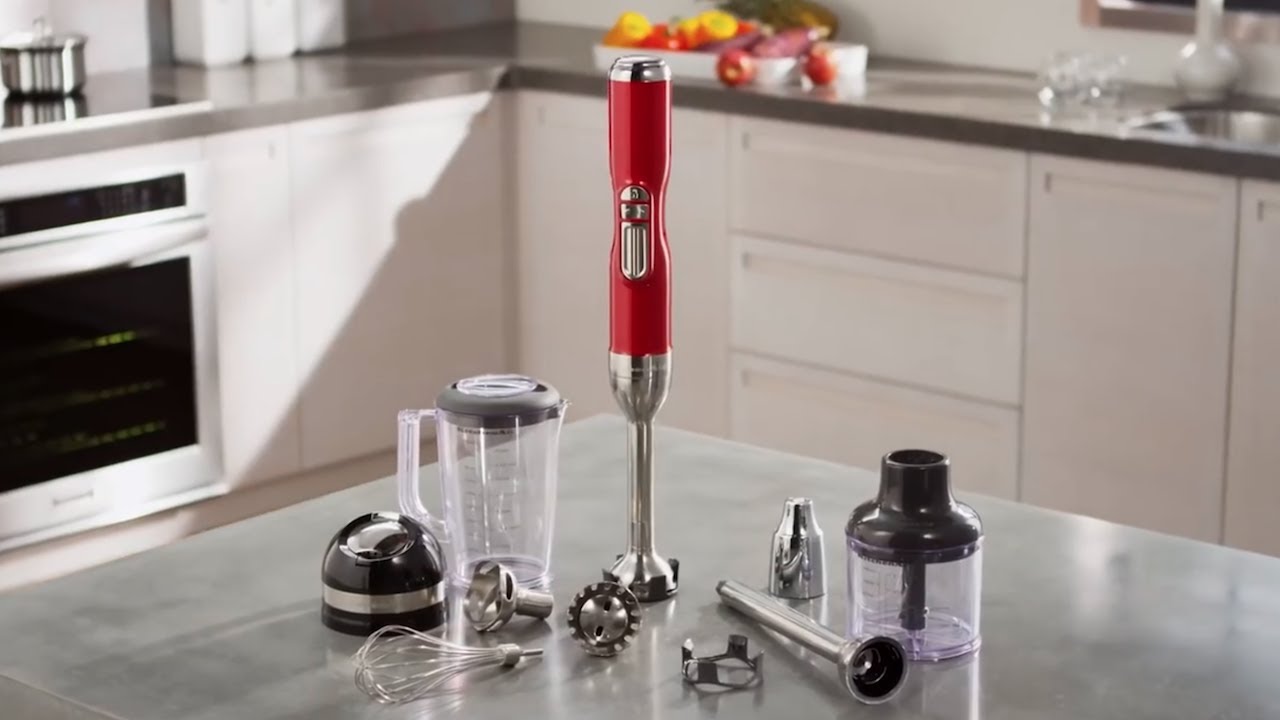 Cool Immersion Blender to Crush Ice, Puree Soup, Froth Milk and So Much