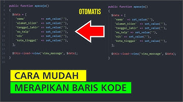 Cara Mudah Merapikan Baris Code Otomatis