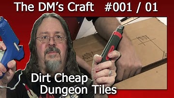 Craft your own dungeon tiles quickly and cheaply for D&D (the DM
