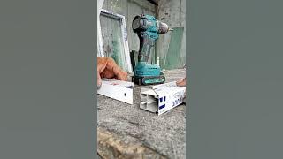 Cara membuat daun jendela aluminiun #shortvideo #kusenpintudanjendelaaluminium
